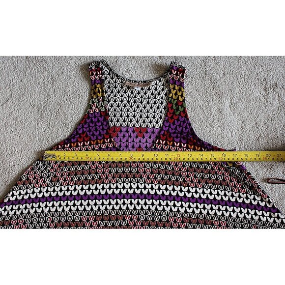 Mara Hoffman - Geometric Print Trapeze Tunic or Swim Cover, Silk Jersey, S - Picture 9 of 9